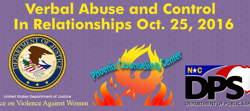 Verbal Abuse and Control In Relationships Oct. 25, 2016